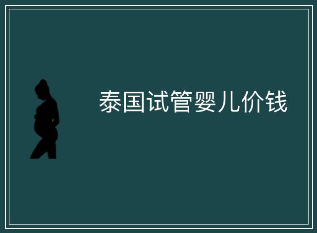 泰國試管嬰兒價錢